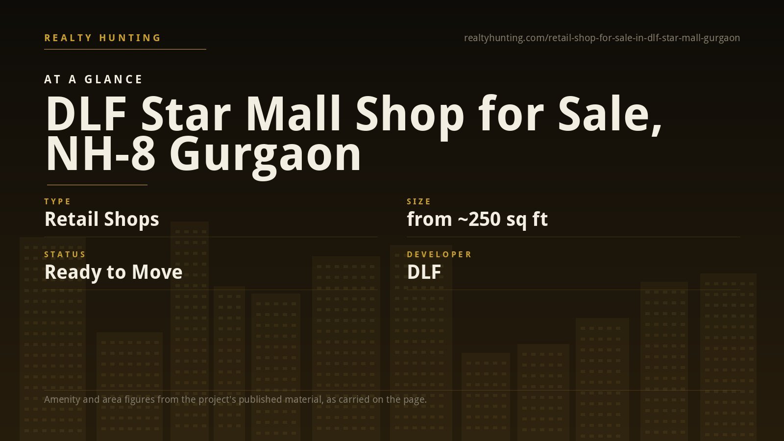 DLF Star Mall Shop for Sale, NH-8 Gurgaon — photo 1