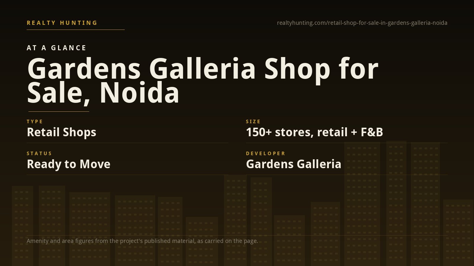 Gardens Galleria Shop for Sale, Sector 38A Noida — photo 1