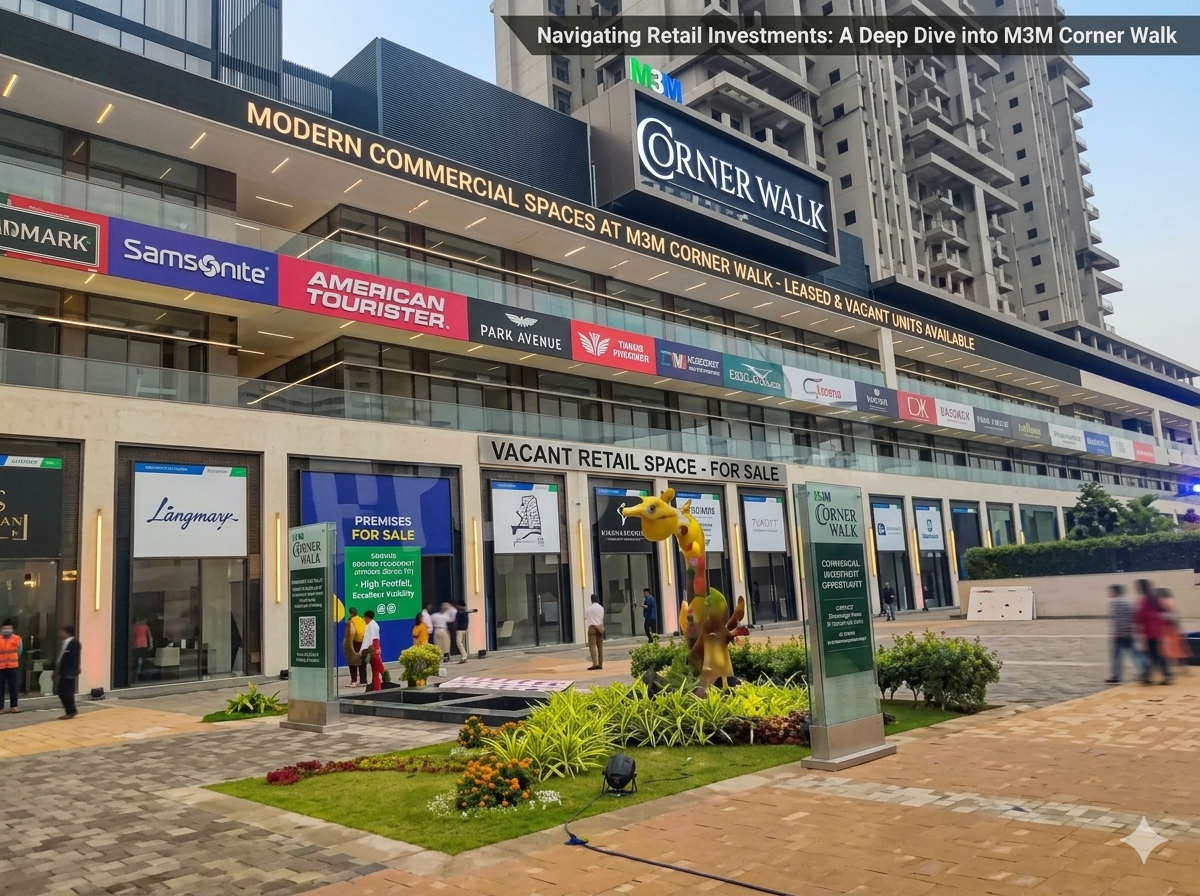 Retail Shop For Sale in M3M Corner Walk Sector 70 Gurgaon
