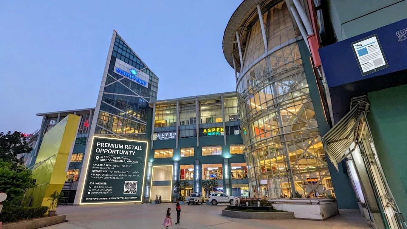 DLF South Point Mall Shop for Sale, Golf Course Rd Gurgaon