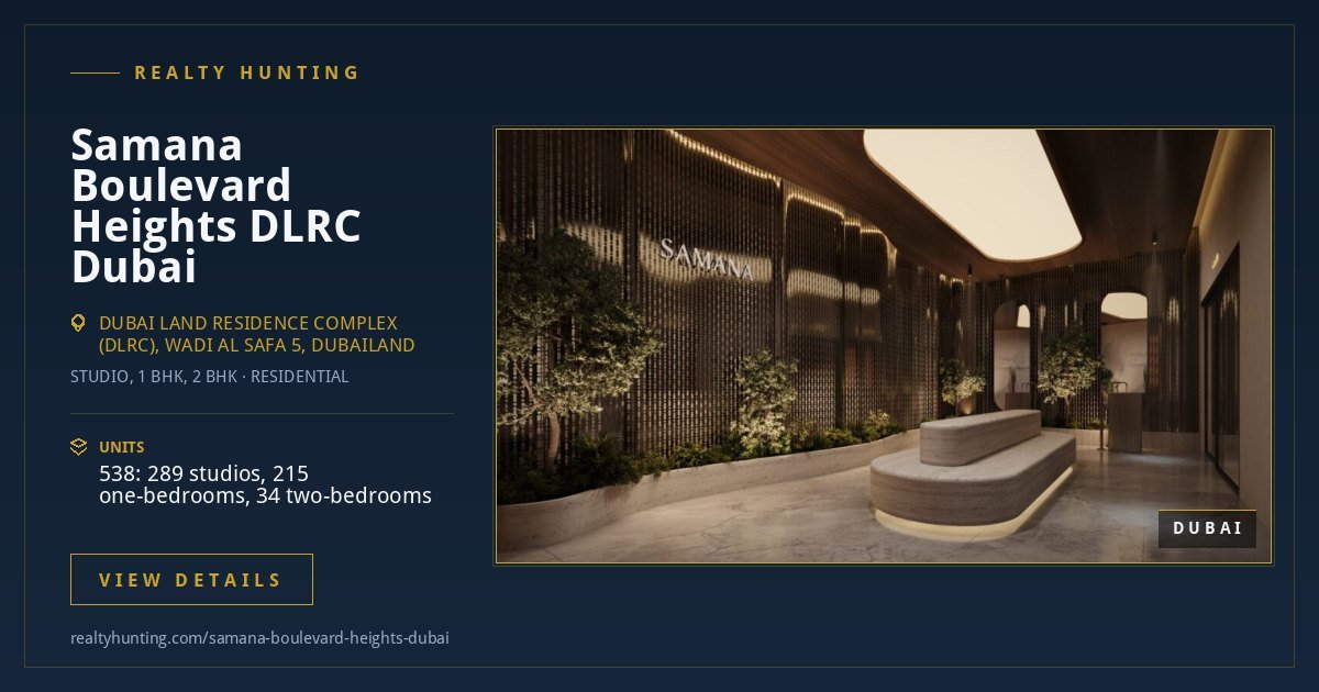 Samana Boulevard Heights Dubai Land Residence Complex Dubai — photo 3