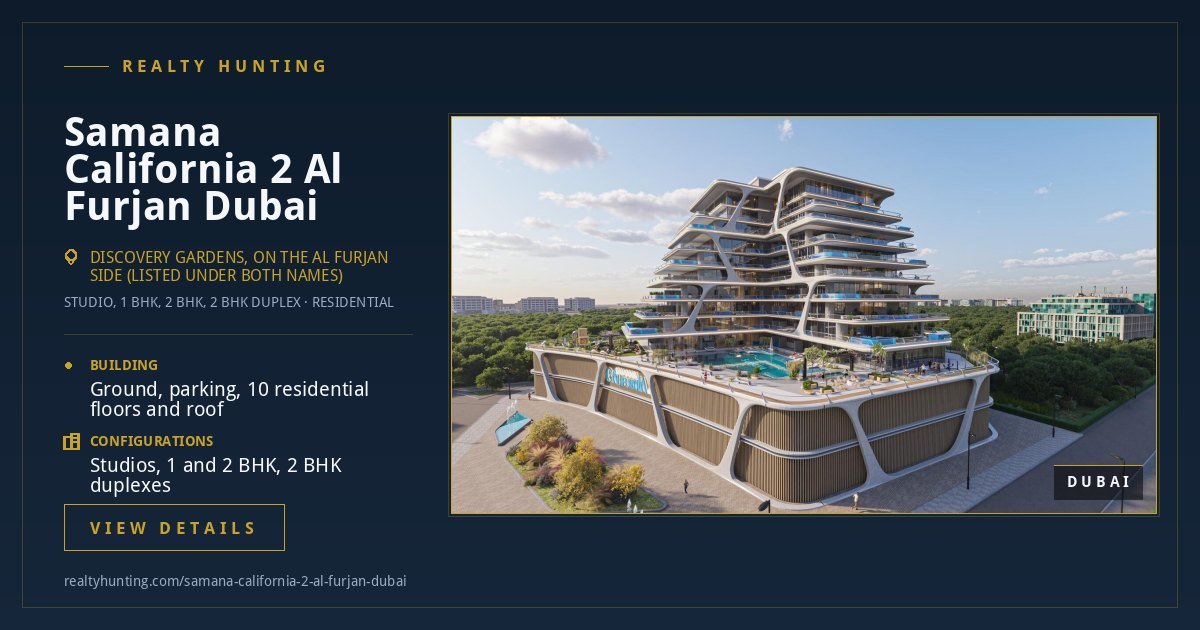 Samana California 2 Al Furjan Dubai