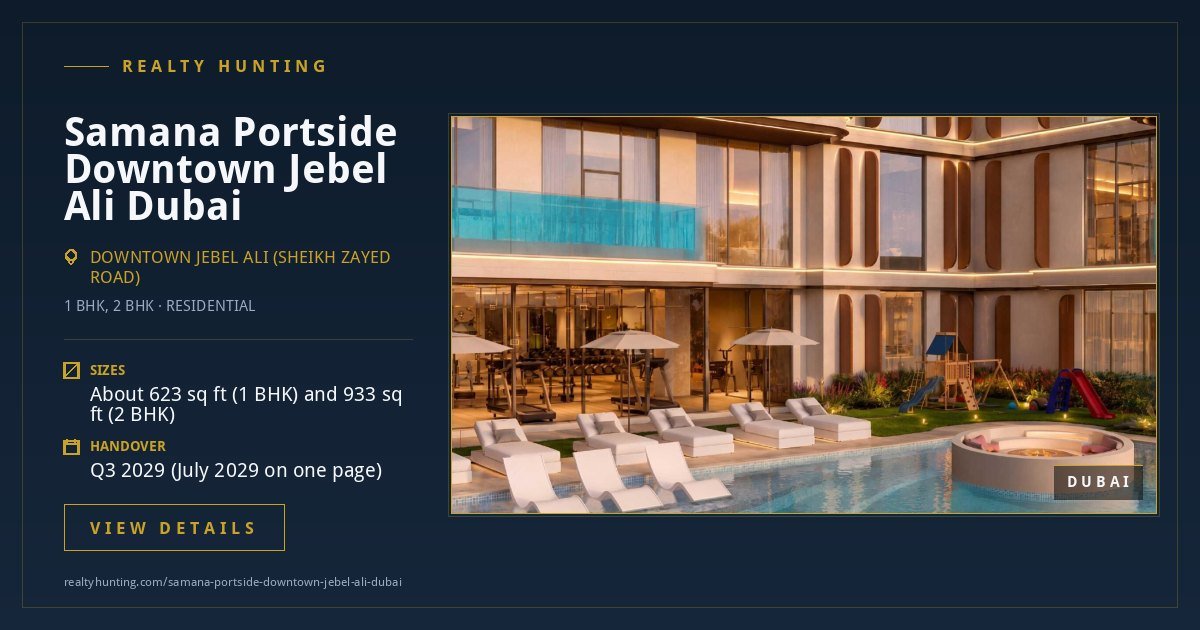 Samana Portside Downtown Jebel Ali Dubai