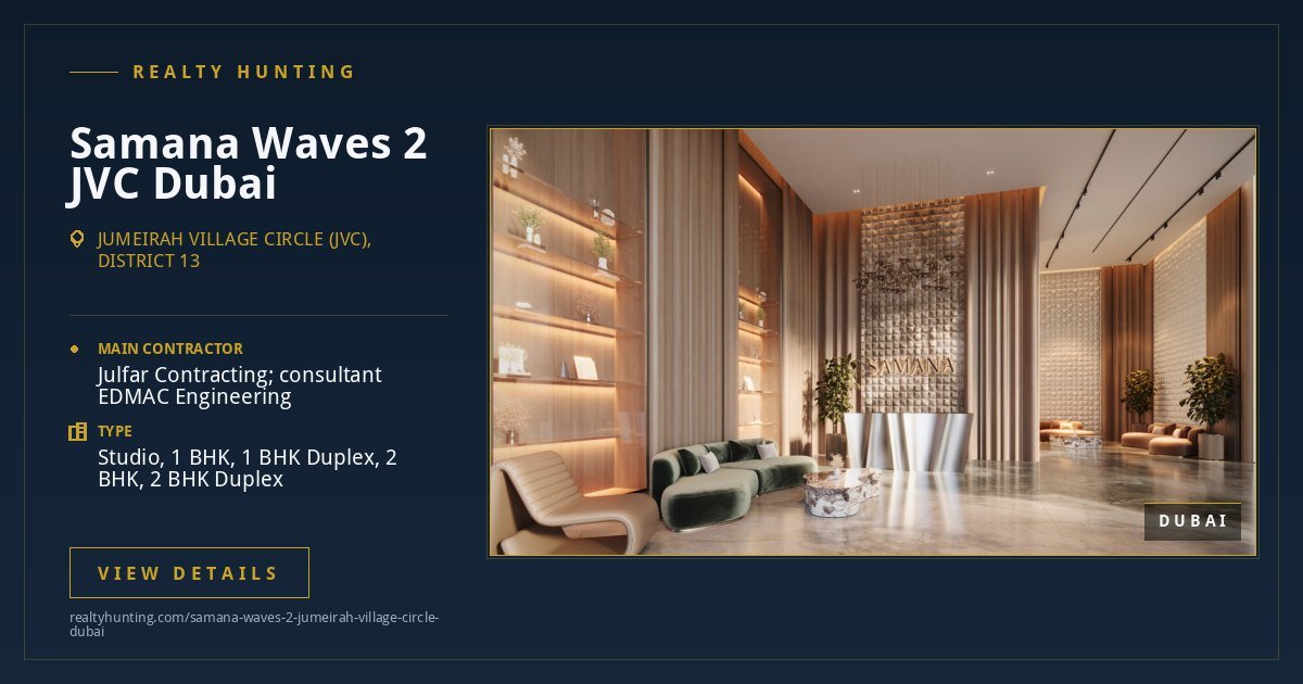 Samana Waves 2 Jumeirah Village Circle Dubai — photo 4