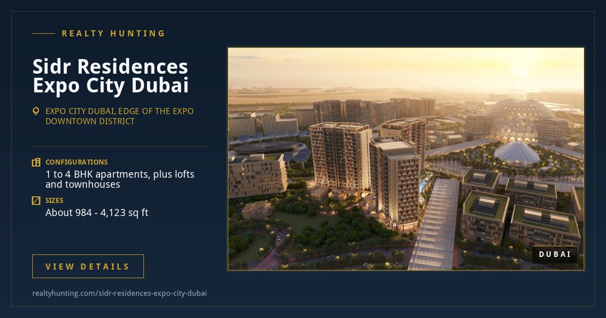 Sidr Residences Expo City Dubai