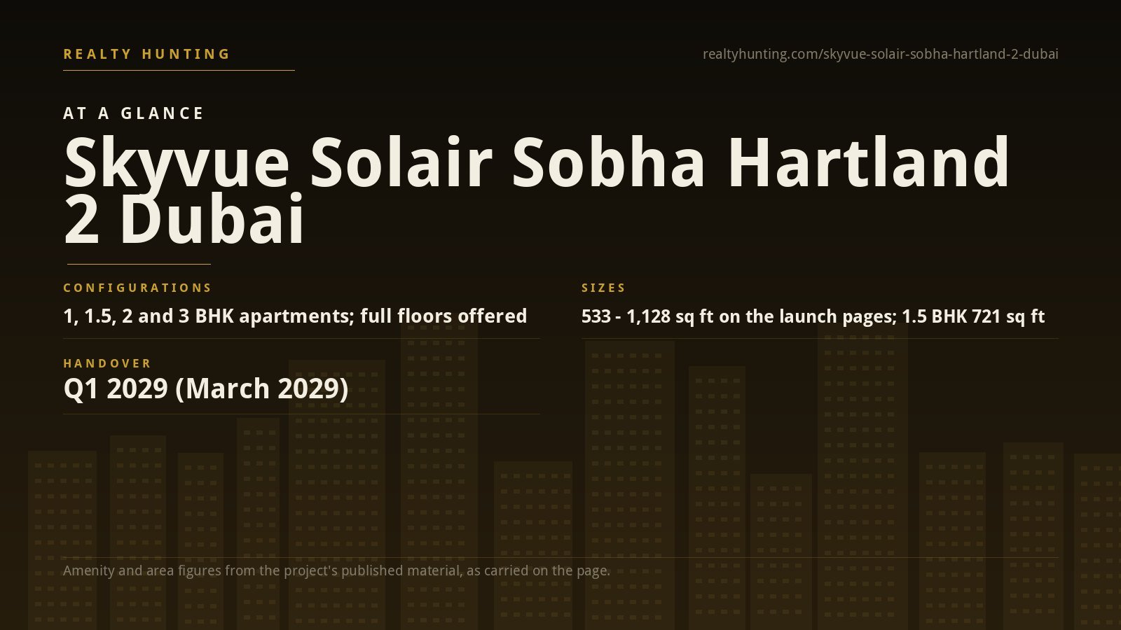 Skyvue Solair Sobha Hartland 2 Dubai — photo 2