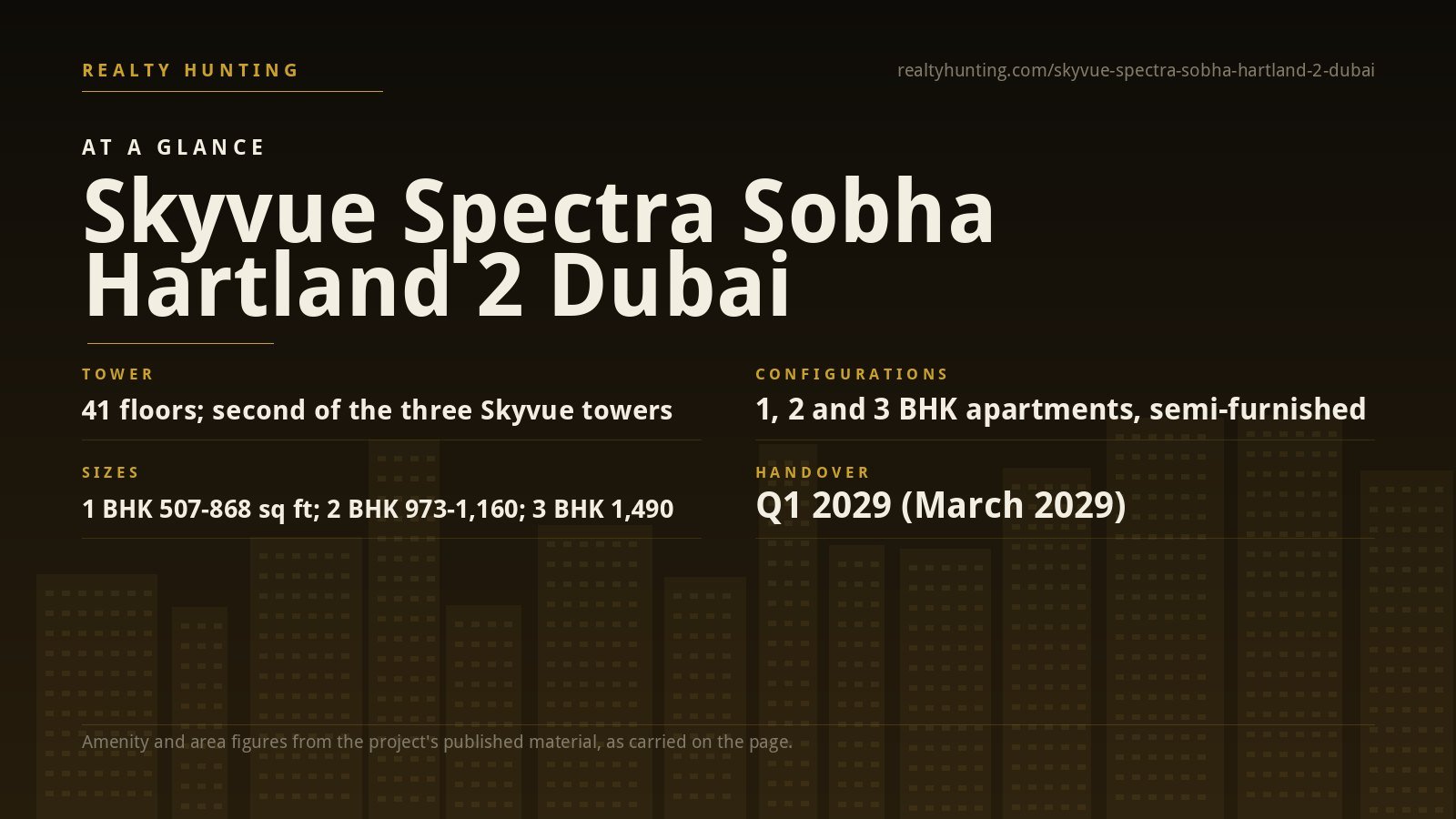 Skyvue Spectra Sobha Hartland 2 Dubai — photo 2