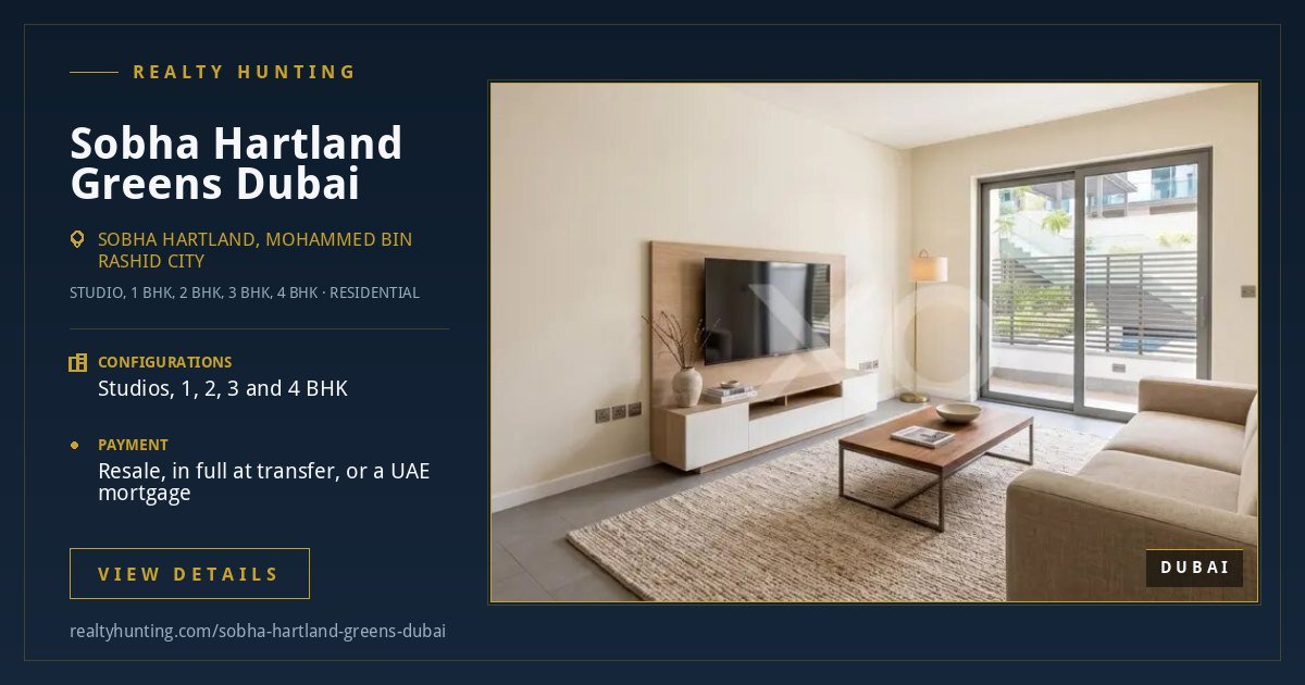 Sobha Hartland Greens Dubai