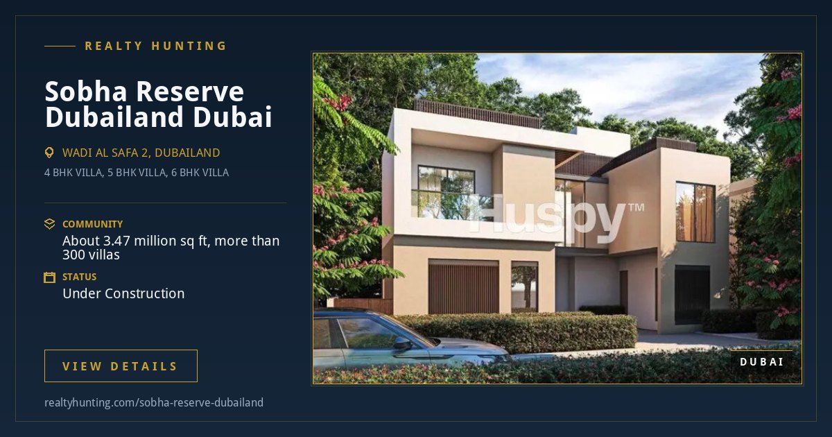 Sobha Reserve Wadi Al Safa 2 Dubailand Dubai — photo 4