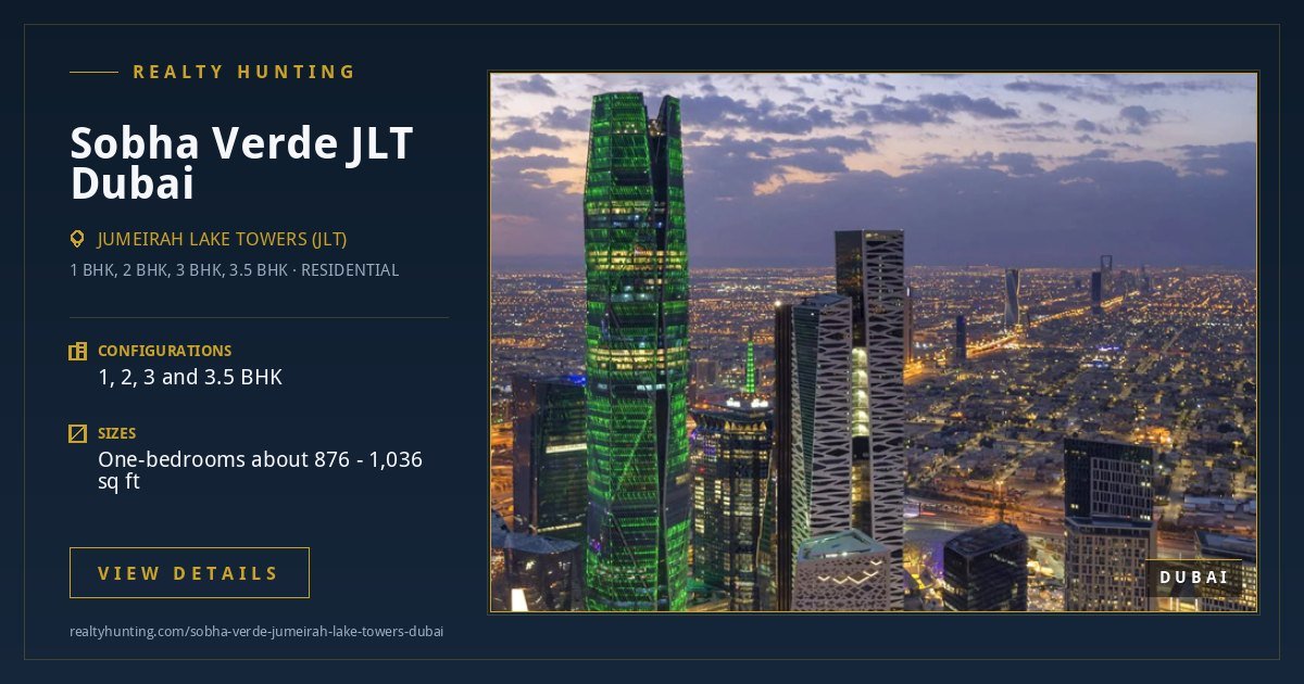 Sobha Verde Jumeirah Lake Towers Dubai