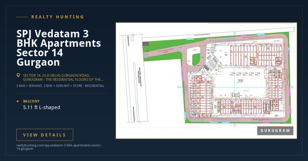 SPJ Vedatam 3 BHK Apartments Sector 14 Gurgaon — photo 3