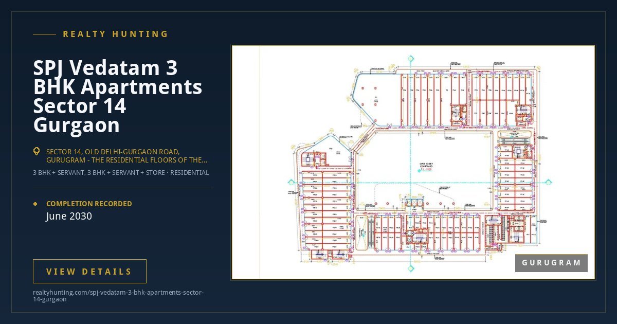 SPJ Vedatam 3 BHK Apartments Sector 14 Gurgaon — photo 4