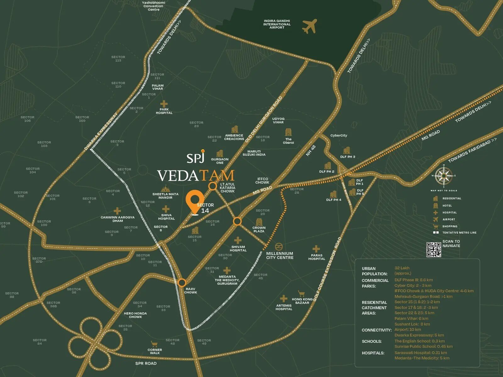 SPJ Vedatam 3 BHK Apartments Sector 14 Gurgaon — photo 4