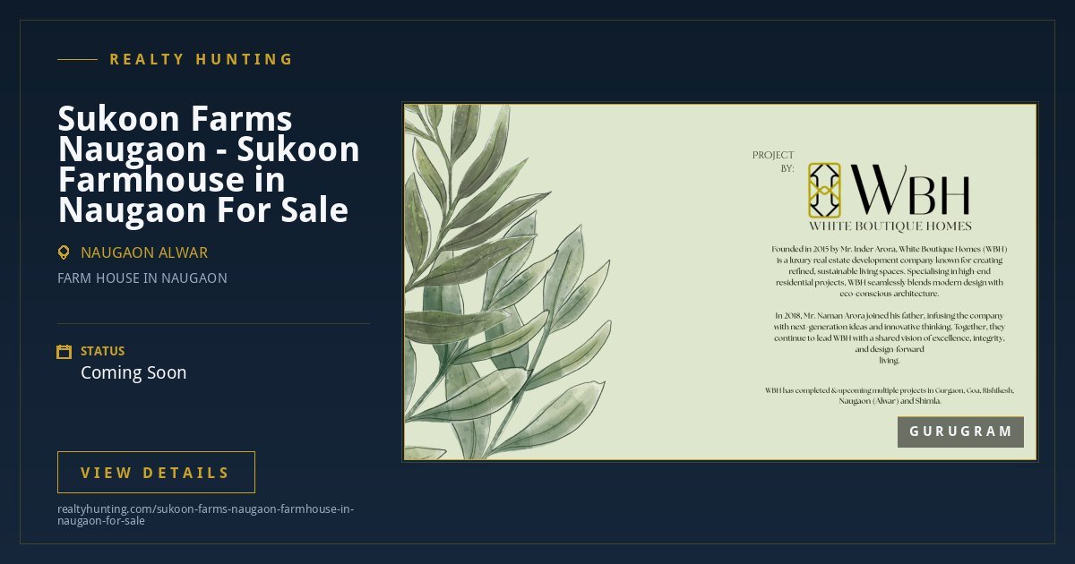 Sukoon Farms Naugaon - Sukoon Farmhouse in Naugaon For Sale — photo 2