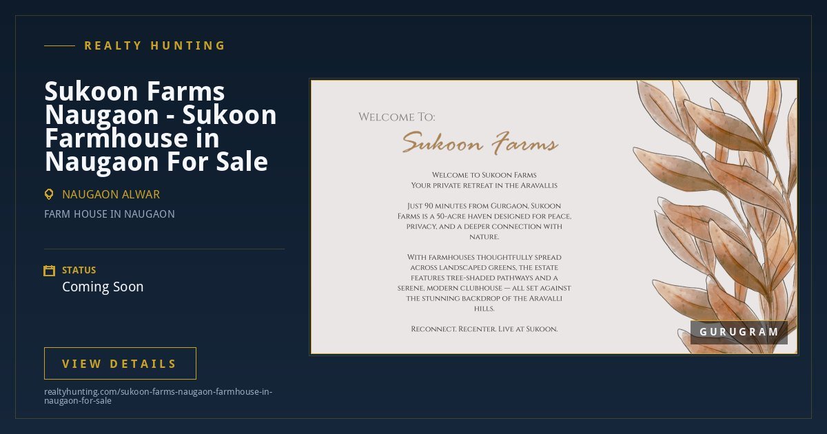 Sukoon Farms Naugaon - Sukoon Farmhouse in Naugaon For Sale — photo 3