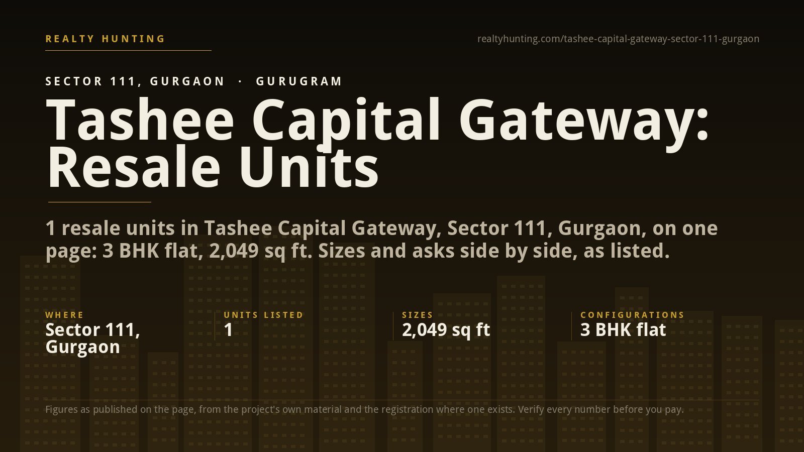 Tashee Capital Gateway Sector 111 Gurgaon