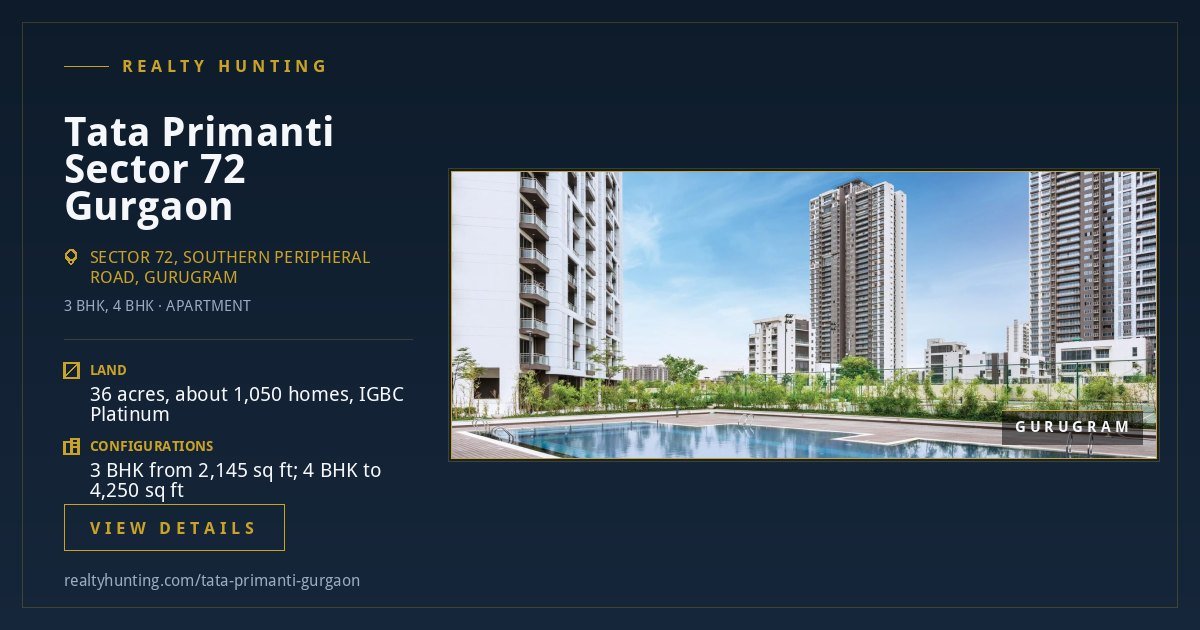 Tata Primanti Sector 72 Gurgaon