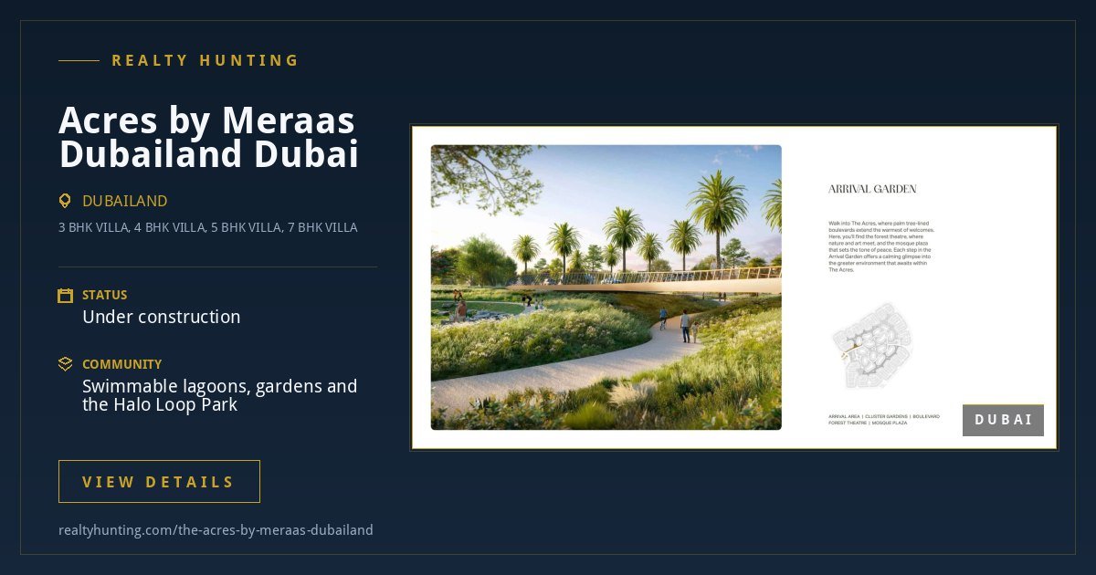 Acres by Meraas Dubailand Dubai — photo 2