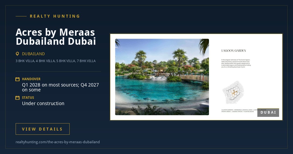 Acres by Meraas Dubailand Dubai — photo 4