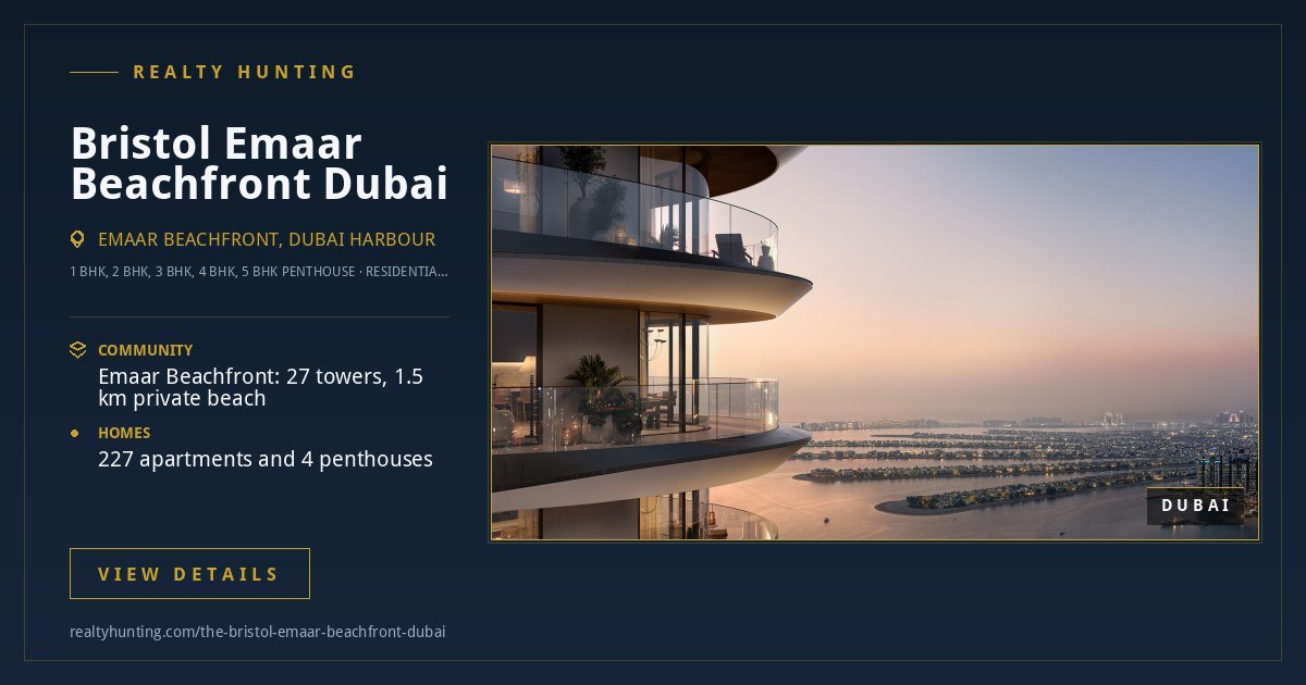 Bristol Emaar Beachfront Dubai