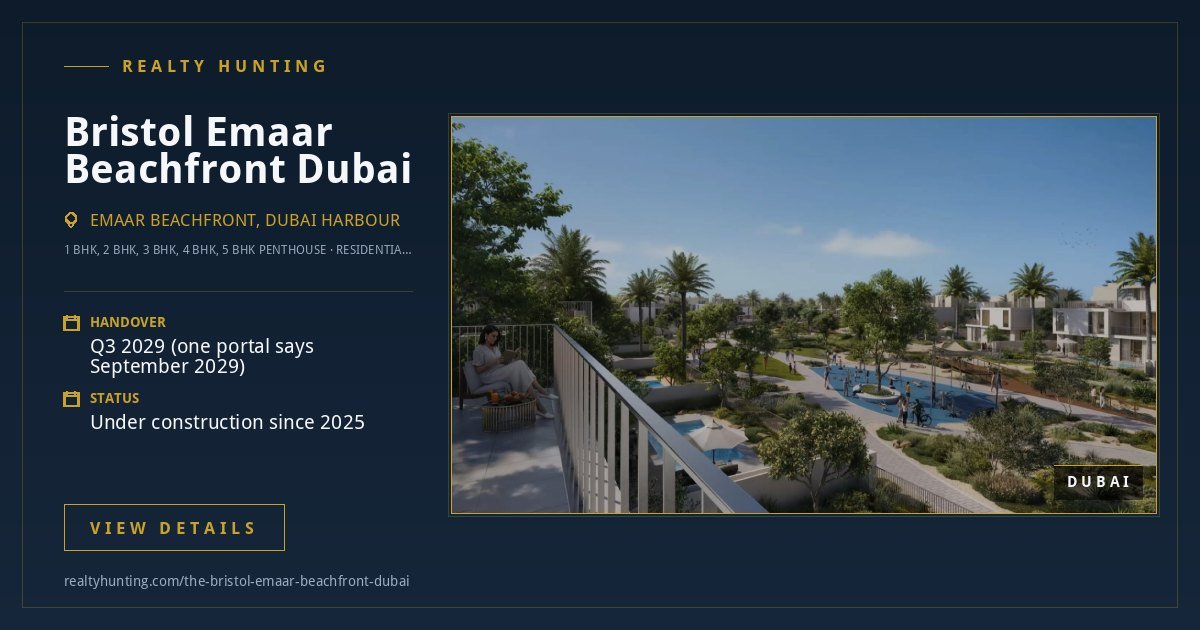 Bristol Emaar Beachfront Dubai — photo 3