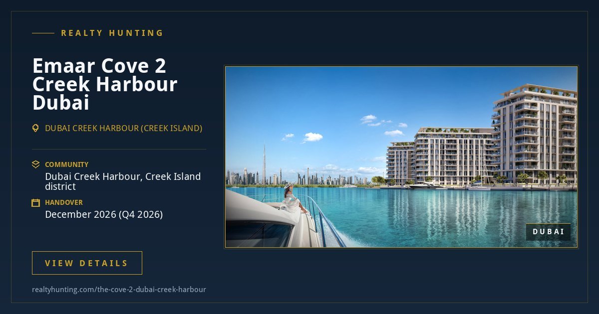 Emaar Cove 2 Dubai Creek Harbour Dubai