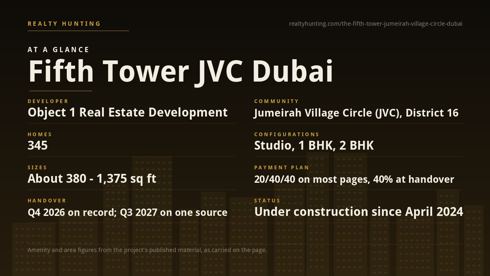 Fifth Tower Jumeirah Village Circle Dubai — photo 2