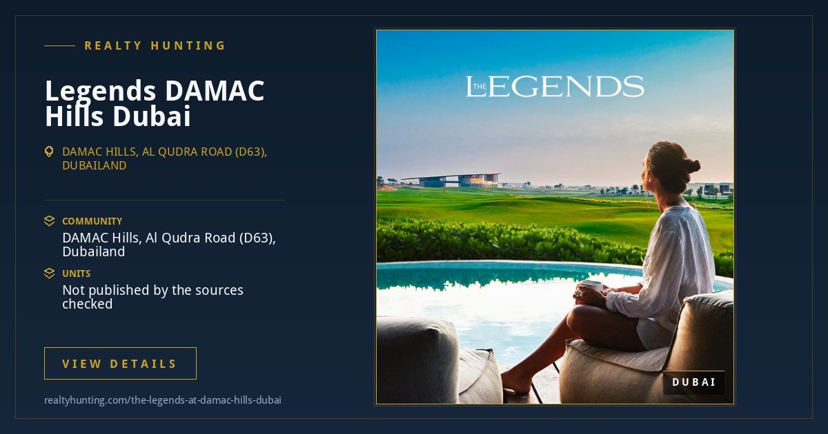 Legends DAMAC Hills Dubai