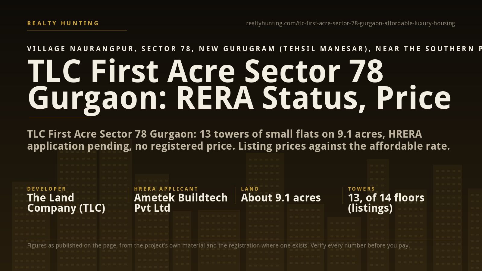 TLC First Acre Sector 78 Gurgaon
