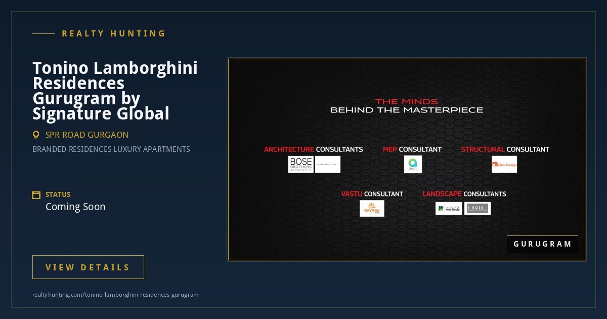 Tonino Lamborghini Residences Gurugram — photo 3