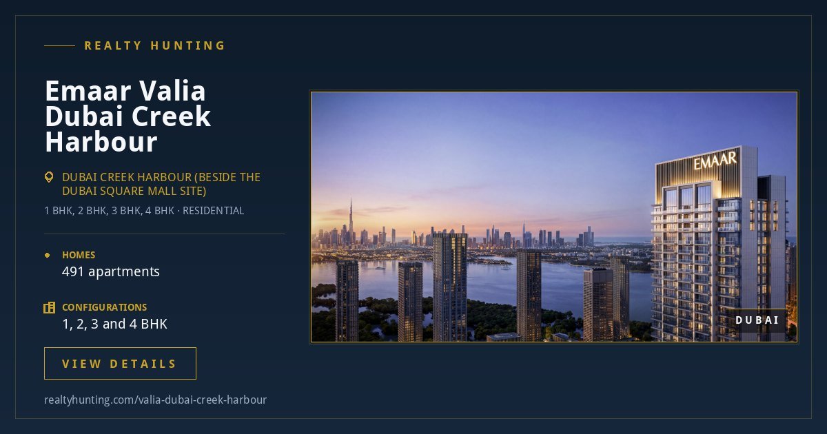 Emaar Valia Dubai Creek Harbour