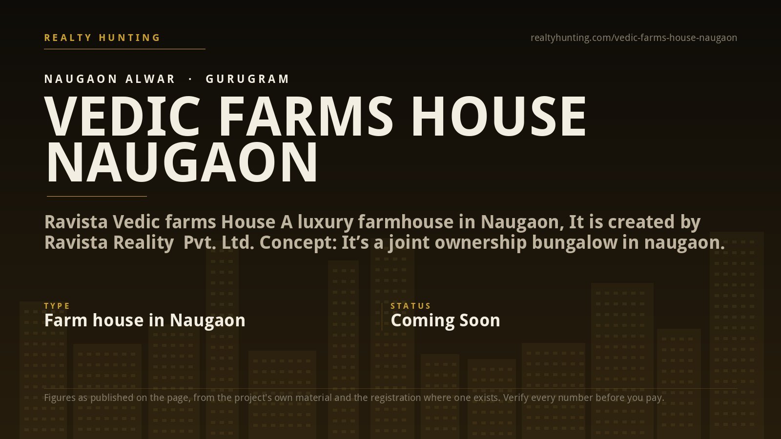 VEDIC FARMS HOUSE NAUGAON | RAVISTA FARMHOUSE IN NAUGAON