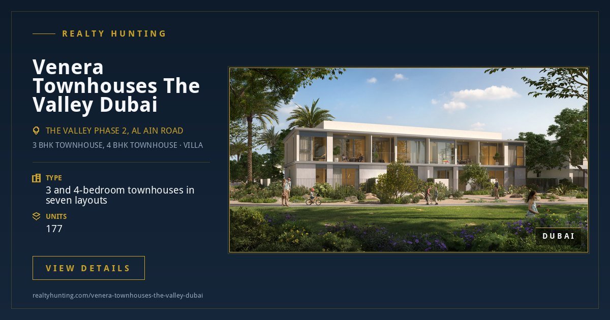 Venera Townhouses The Valley Dubai