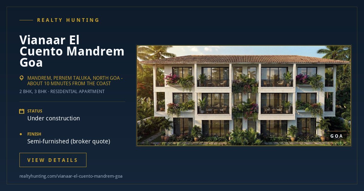 Vianaar El Cuento Apartments Mandrem Goa — photo 2