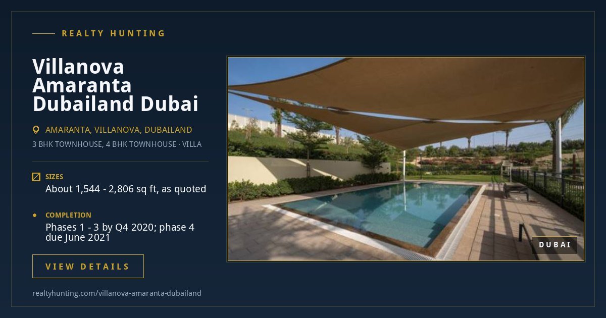 Villanova Amaranta Dubailand Dubai — photo 2