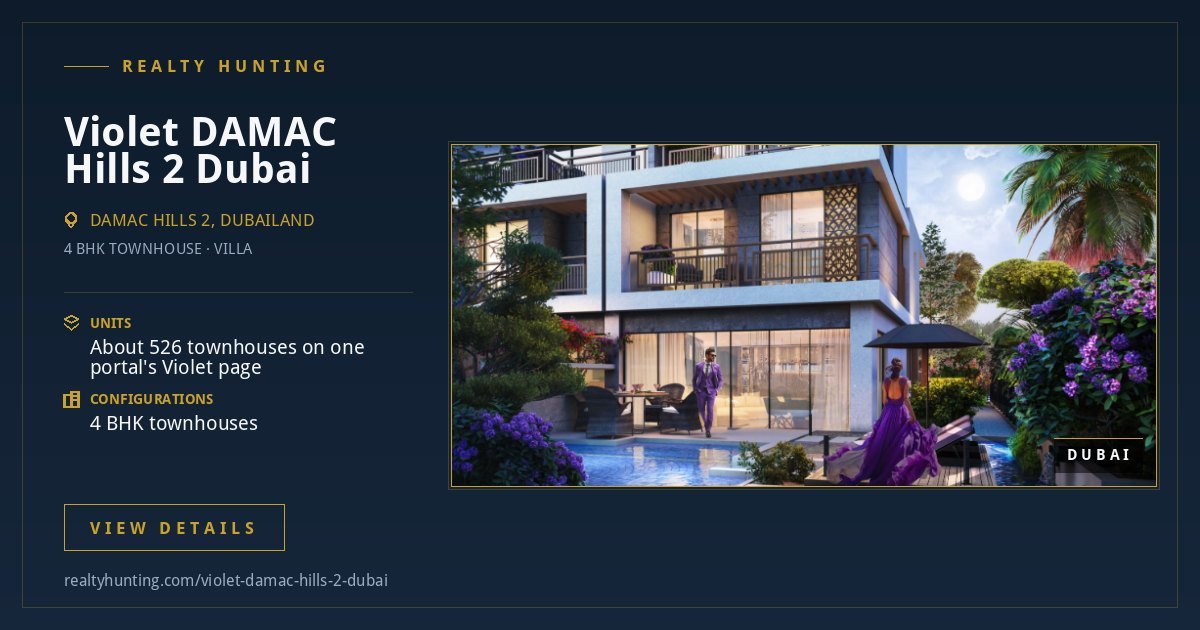 Violet DAMAC Hills 2 Dubai