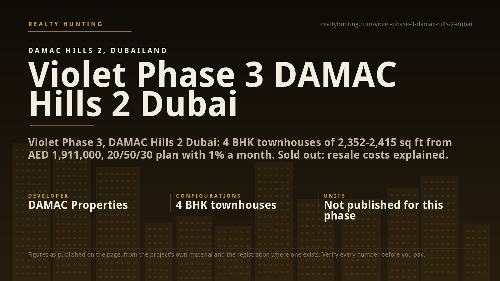 Violet Phase 3 DAMAC Hills 2 Dubai