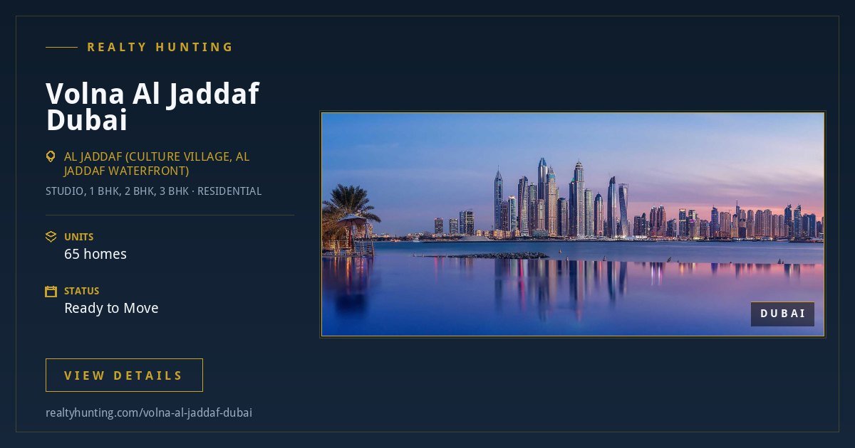 Volna Al Jaddaf Dubai
