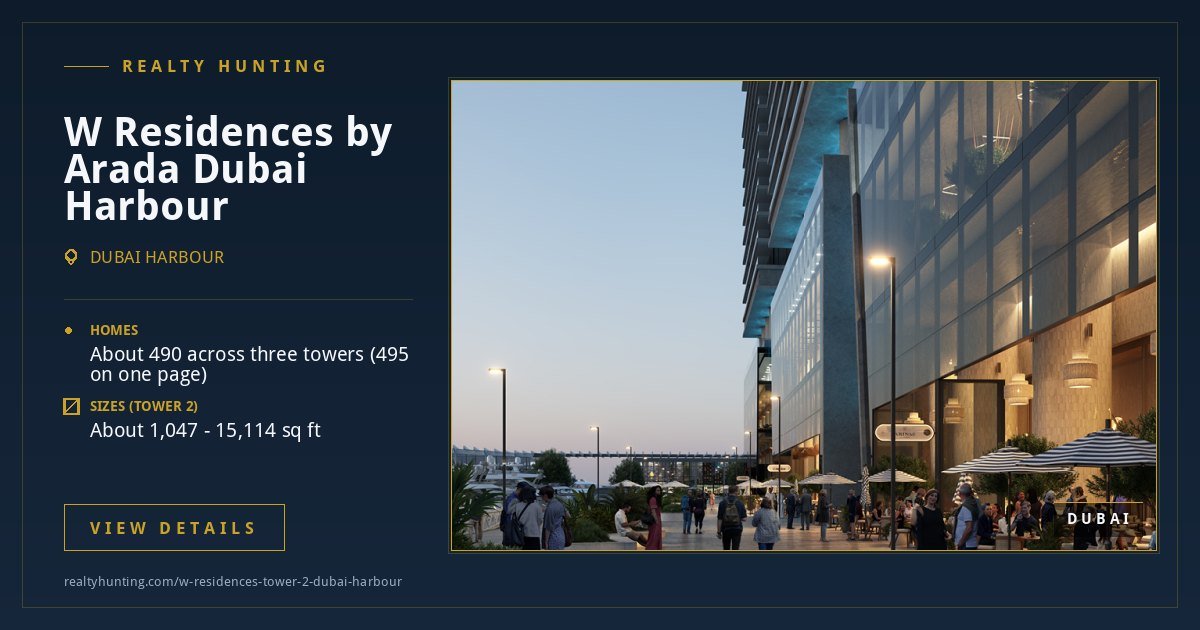 W Residences by Arada Dubai Harbour — photo 4