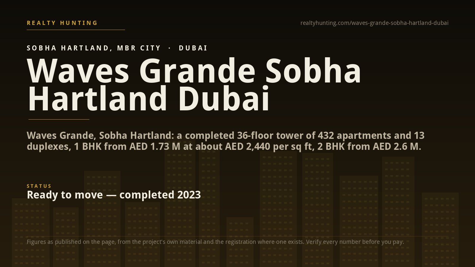 Waves Grande Sobha Hartland Dubai