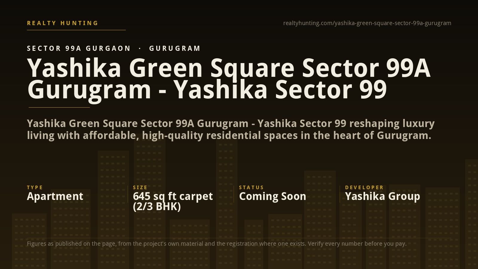 Yashika Green Square Sector 99A Gurugram - Yashika Sector 99
