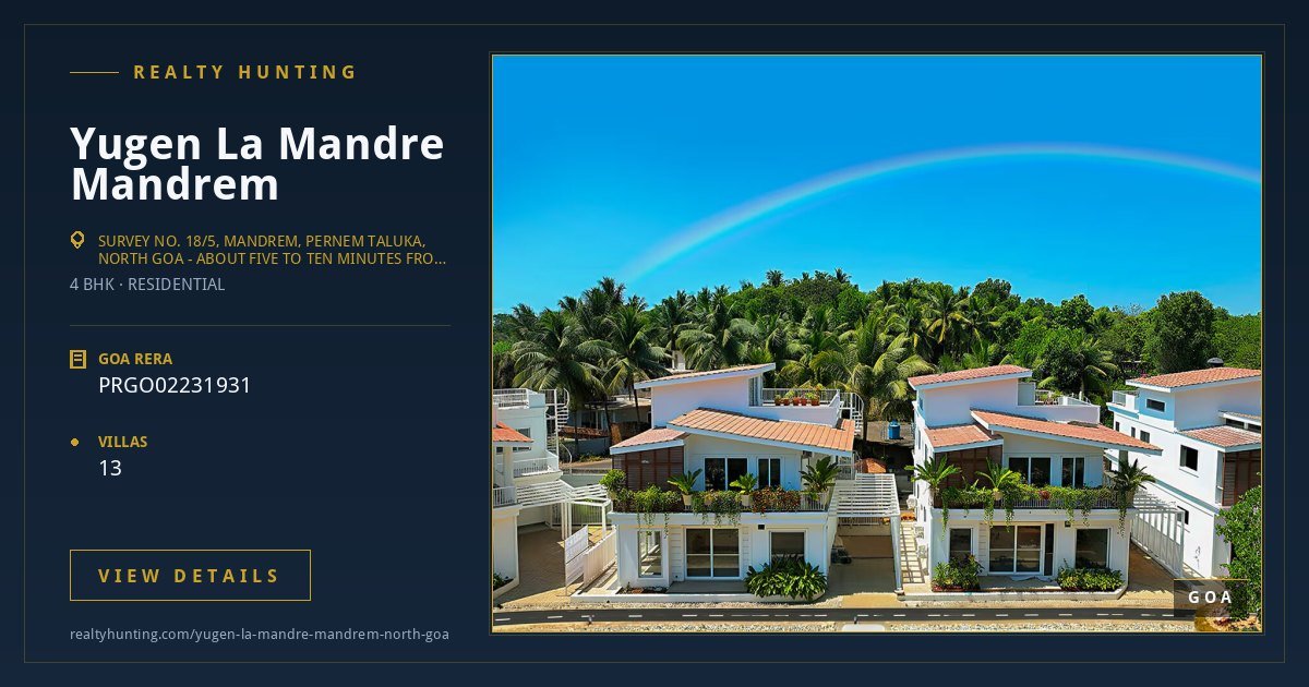 Yugen La Mandre Villas Mandrem North Goa
