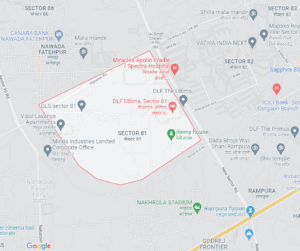 Sector 81 Gurugram Location Map
