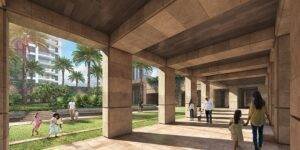 Noise-free, safe, convenient and peaceful ground level with open greens