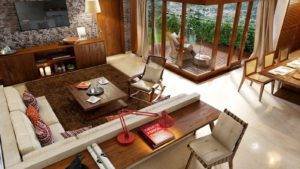 Total Environment - Pursuit of a Radical Rhapsody - Open plan living & dining, with a personalised work space