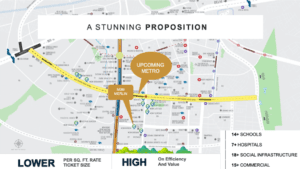 M3M Icon Location Map