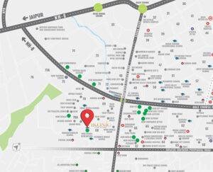 M3M Ikonic Location Map