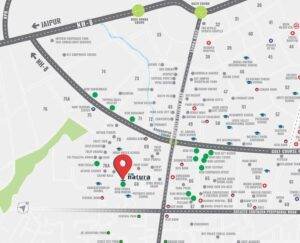 M3M Natura Location Map