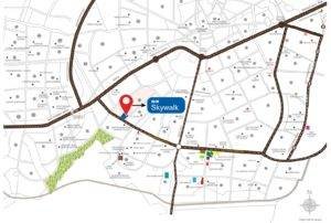 m3m skywalk Location Map