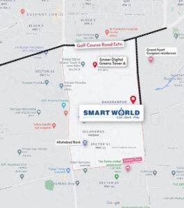 Smart World Developers Sector 61 Gurgaon Location Map